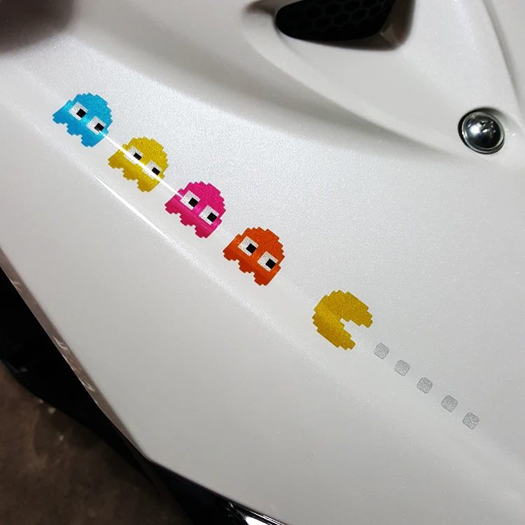 1 пара креативных стильных виниловых наклеек для мотоциклетного бокового шлема