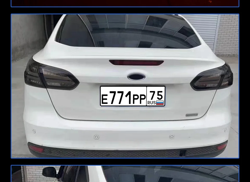 Задний фонарь для автомобиля Ford Focus- Focus Sedan задние фонари светодиодные противотуманные фары DRL дневные ходовые огни тюнинг автомобильные аксессуары