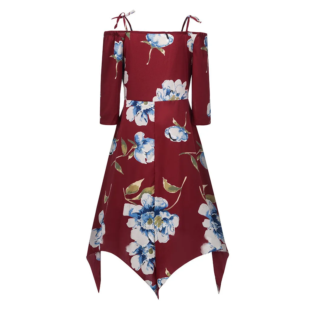 Женское платье, vestidos de verano vestido vadim ropa mujer, платья vestidos verano mujer, Повседневное платье с принтом, рукав 3/4, XL-5XL, Z4