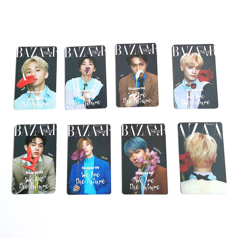 KPOP SuperM BAZAAR двойные стороны мы будущее LOMO карта Фотокарта TAEMIN LUCAS TAEYONG KAI BAEKHYUN