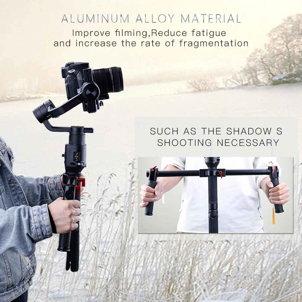 Алюминиевый сплав двойная ручка расширенный ручной Комплект для DJI Ronin S Gimbal стабилизатор аксессуары для камеры