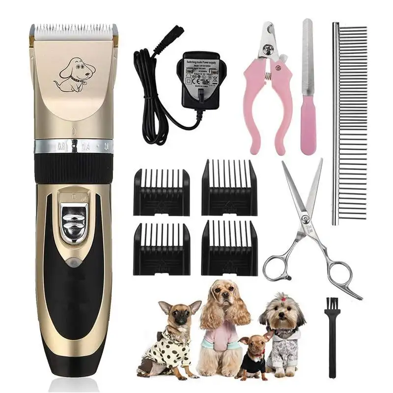  Electrical Pet Hair Trimmer Rechargeable Pet Dog Cat Low-noise Hair Clipper Grooming Shaver Cut Mac