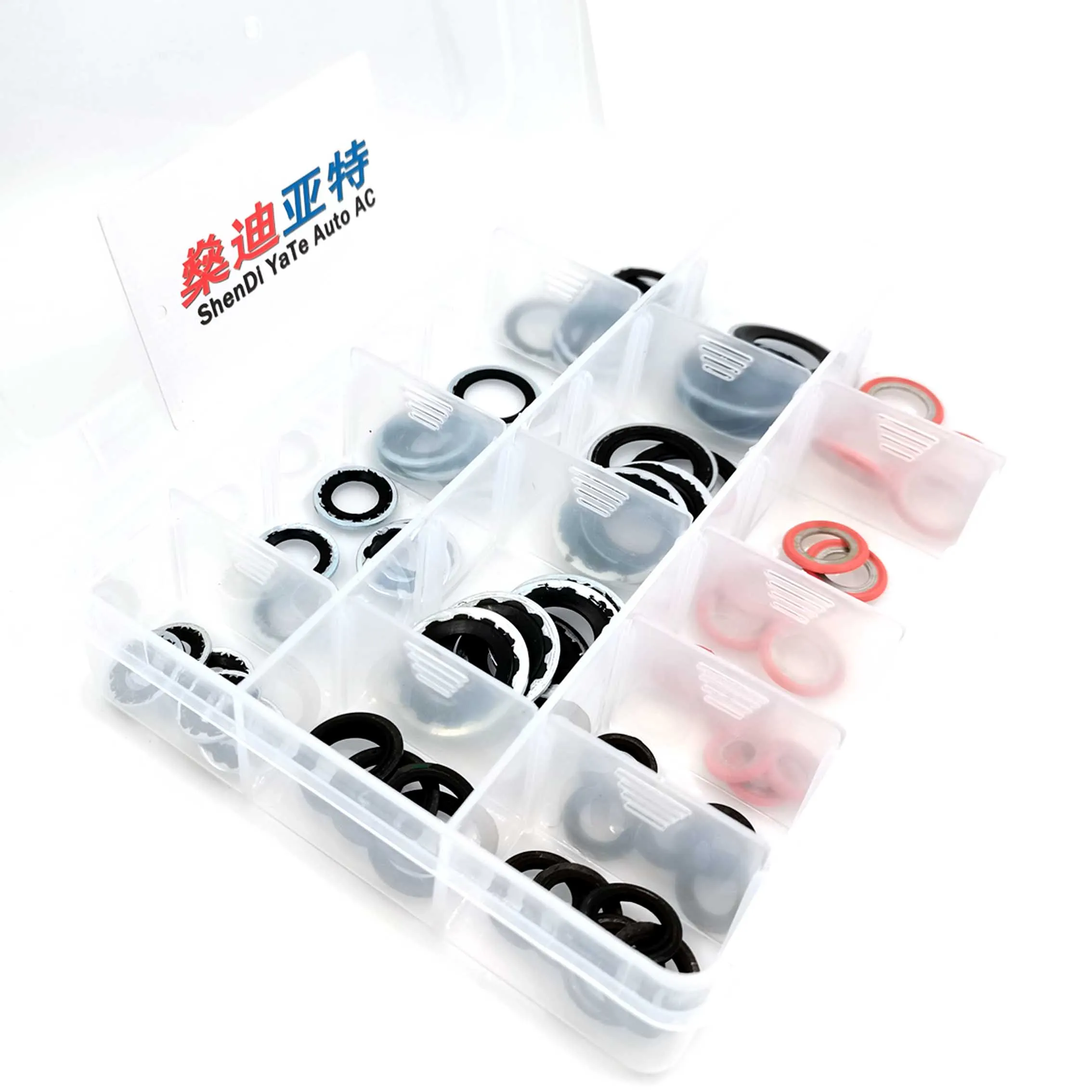 A/C Gasket O-Ring Seals 65pcs/set For Auto Air Conditioning System Compressor Hose Fittings Evaporator Condenser Pipe Joint