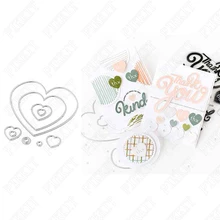 

New Arrival 2021 Love Pattern Metal Cutting Die Diy Molds Scrapbooking Paper Making Cuts Crafts Template Handmade Card