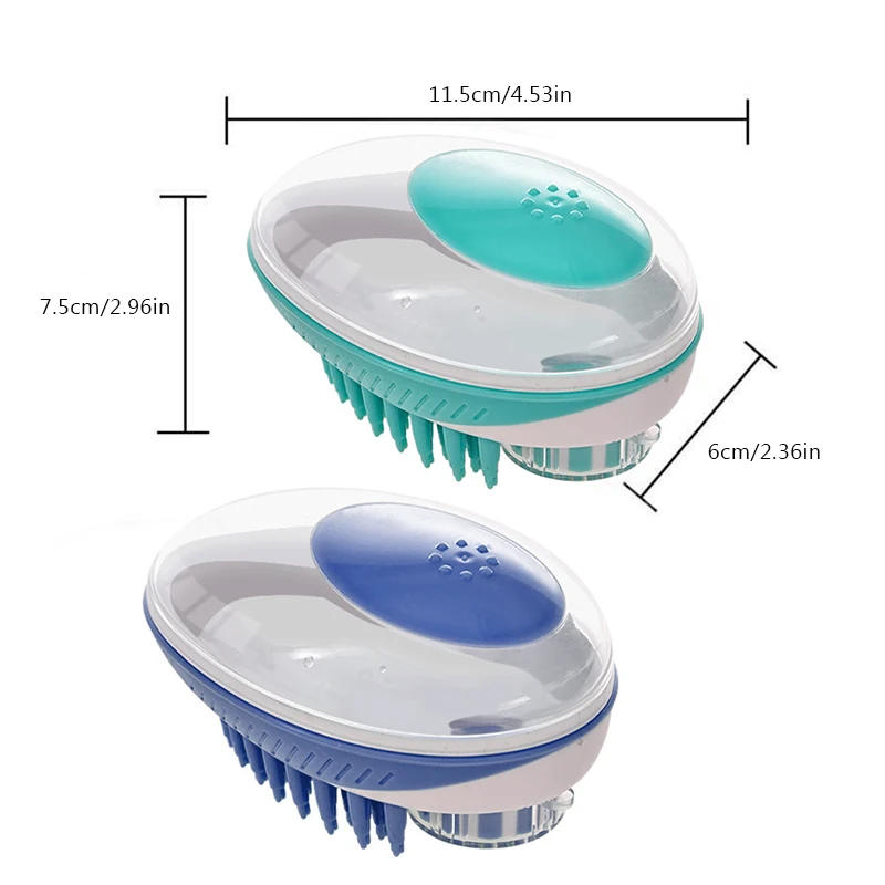Щетка для ванны собаки многофункциональная Расческа для домашних животных силиконовый шампунь Массажная щетка расческа для удаления волос для собаки кошка домашний питомец инструмент для чистки