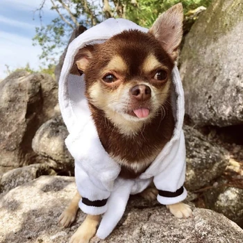 

Fashion Pet Dog Pajamas Winter Warm Clothes For Small Medium Dogs Puppy Teddy Schnauzer Vest Pomeranian Pug Dropshipping CJC01