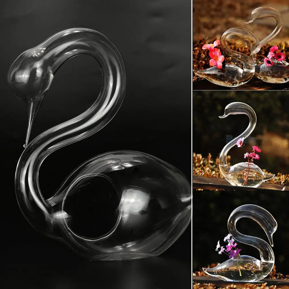 

Container 3D Home Party Ornament Gift Flower Vase Beautiful Transparent Hydroponic Decor Glass Bottle Wedding