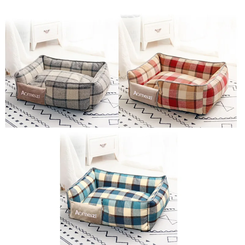Detachable Pet Bed for Small Medium Large Dogs Breathable All Seasons Dog House Washable Cotton Puppy Sofa Kennel Pet Products