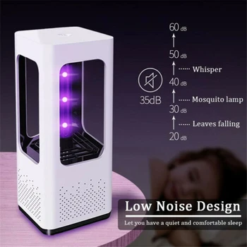 

1PC Mosquito Killer With USB Cable Household Fly Repellent LED Mosquito Killer Mosquito Lamp UV Light Fly Bug Catcher Trap