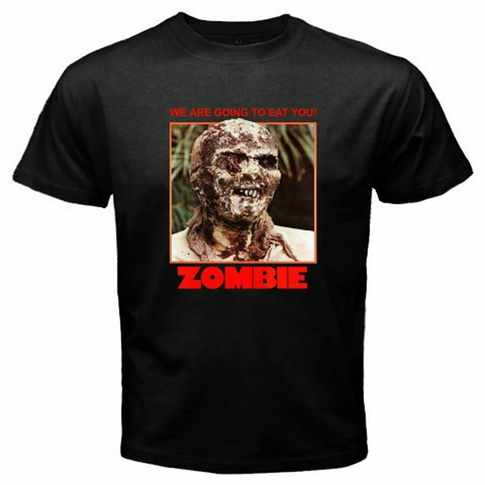 Новая Черная Мужская футболка Lucio Fulcis Zombie Horror Movie Show Размеры S до 2Xl удобная | одежда