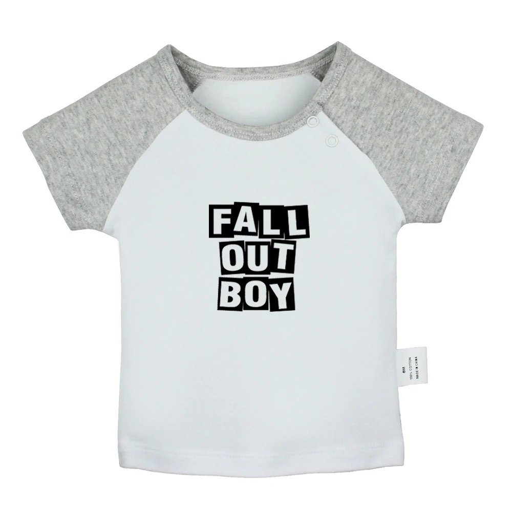 Fall Out Boy FOB Rock Band Black Veil Brides BVB дизайнерские футболки для новорожденных и детей постарше цветные футболки с короткими рукавами с графическим рисунком реглан для малышей
