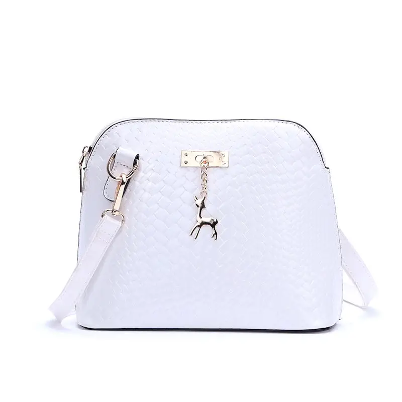 small white Модная черная женская сумка из крокодиловой кожи, кожаные сумки через плечо для женщин, брендовые сумки-мессенджеры на цепочке, женская сумка через плечо, женская сумка - Цвет: small white