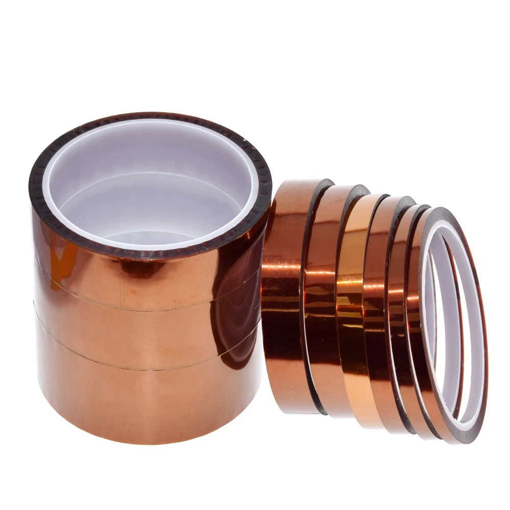 33meter x 5-40mm High Temperature Polyimide Tape Heat Resistant Insulation Polyimide Film Adhesive Tape 10mm