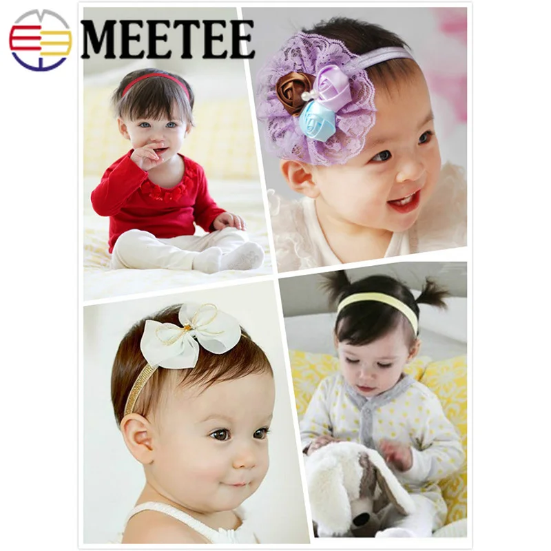 Эластичная лента Meetee 22 м 15 мм яркая для волос нейлоновая украшение головы