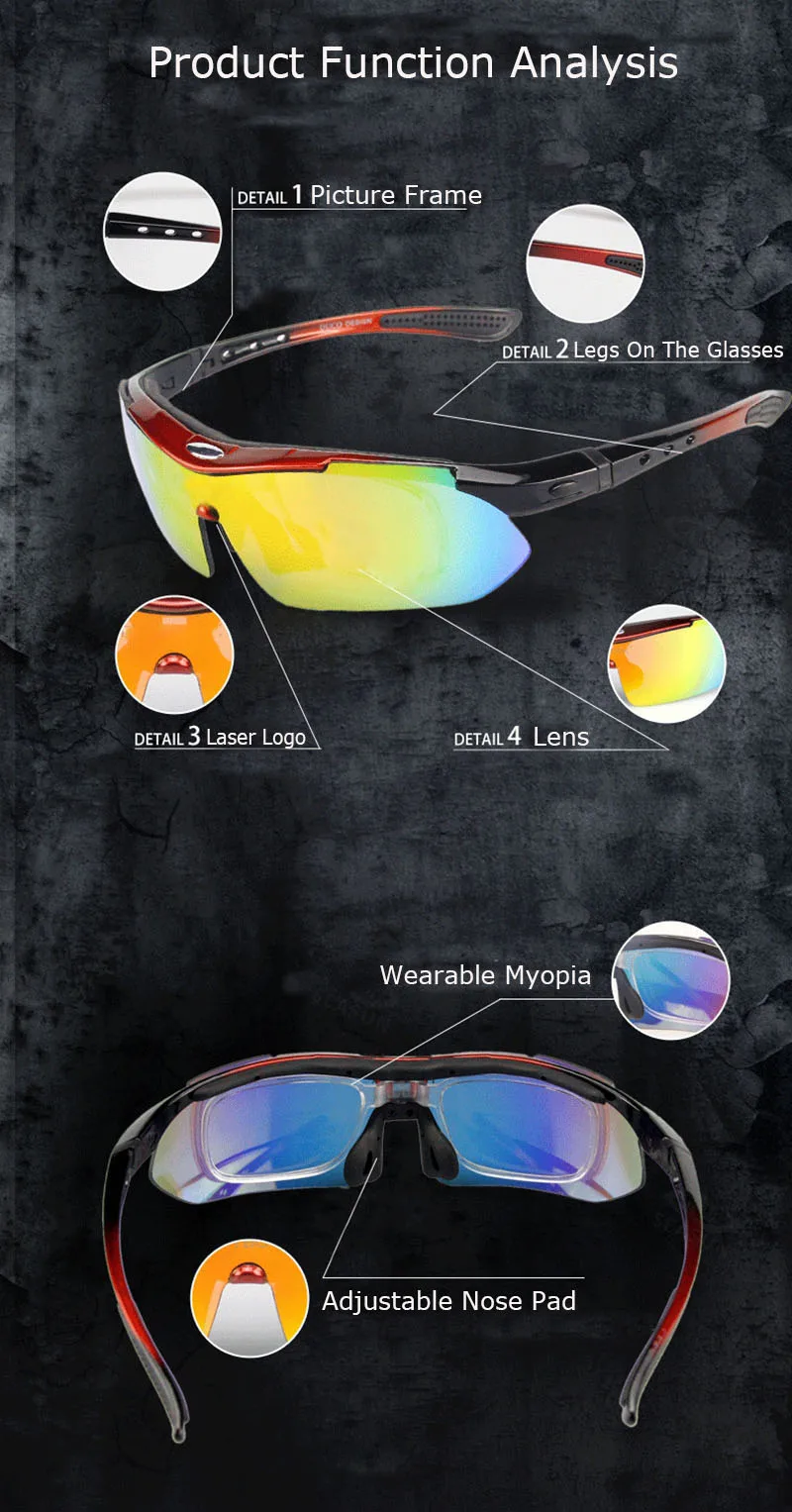 JLETOLI поляризационные велосипедные очки, ветрозащитные очки для шоссейного велосипеда, мужские велосипедные очки, линзы, можно заменить, Bicicleta Accesorio