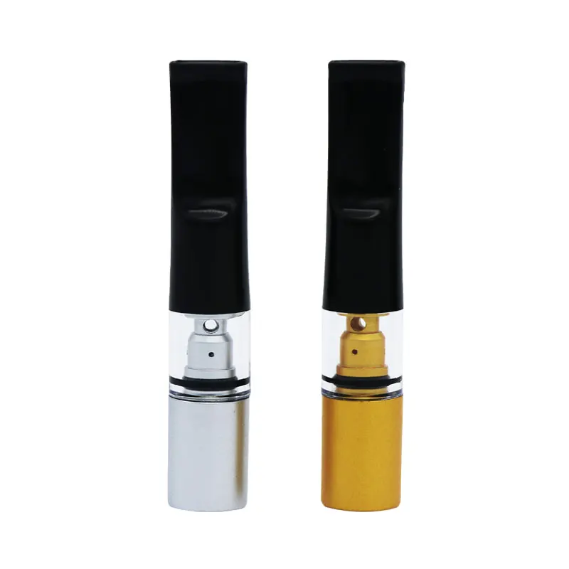 

Handheld Washable Magnet Double Cigarette Holder Filter Cigarette Holder Carved Metal Pipe Mouthpiece Filter Smoking Accessories