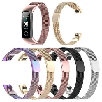 

Magnetic Stainless Steel Watch Band Strap for Huawei Honor Band 5/CRS-B19 Band Watchband Wristband Watch Accessories