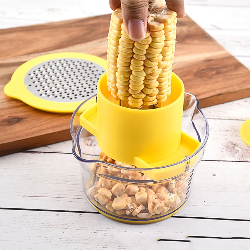 Four Sets Of Stainless Steel Multi-function Corn Planer Threshing Machine Grinder Ginger Kitchen Gadgets |