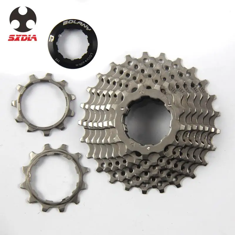 Silver Bicycle Cassette 9S Speed 11-25T For Mountain Bike flywheel MTB Parts 9s Speed Bicycle Freewheel Cassette