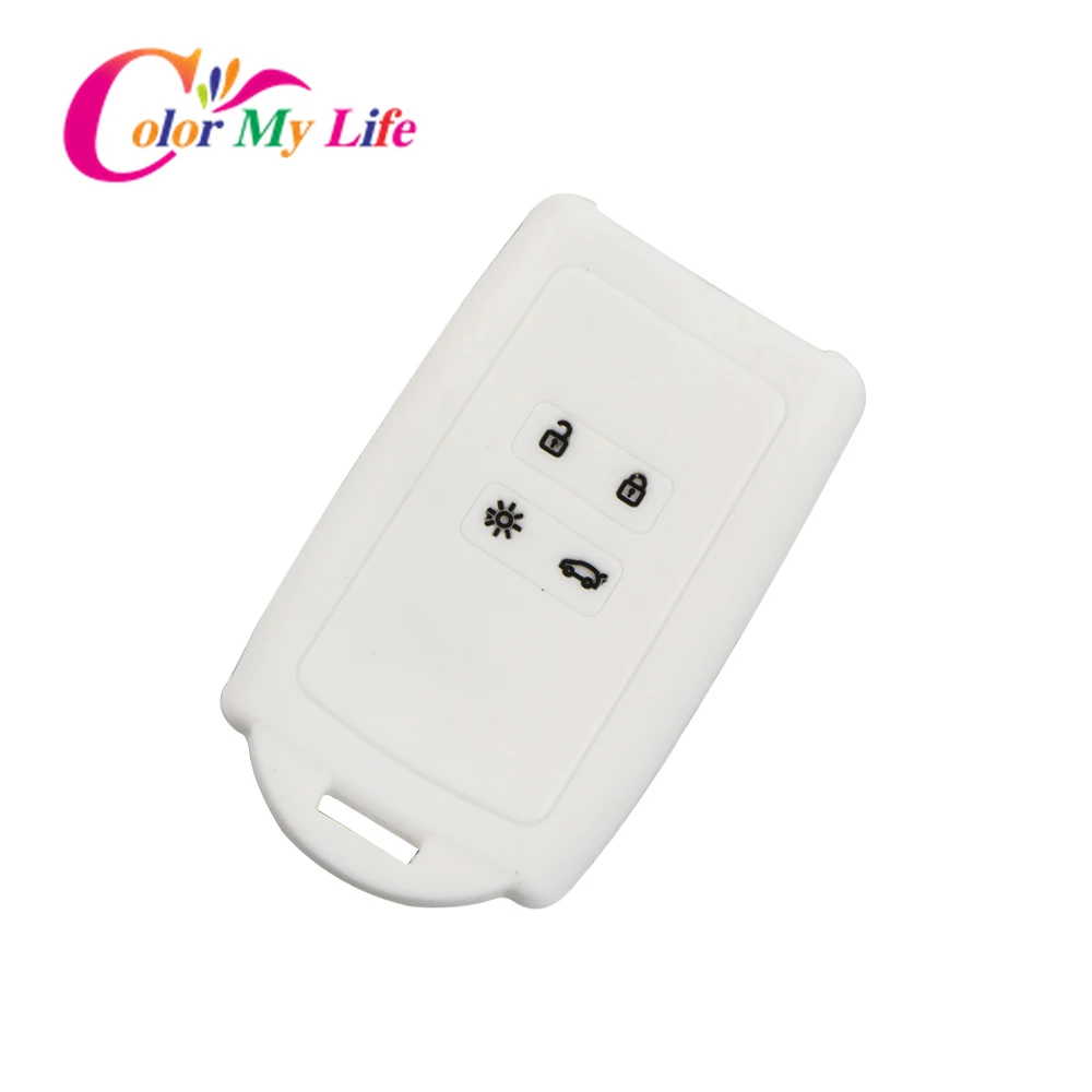 Чехол брелок Color My Life для Renault Koleos Kadjar Megane Talisman Captur Espace Clio 2017 2020|silicone key fob cover|silicone