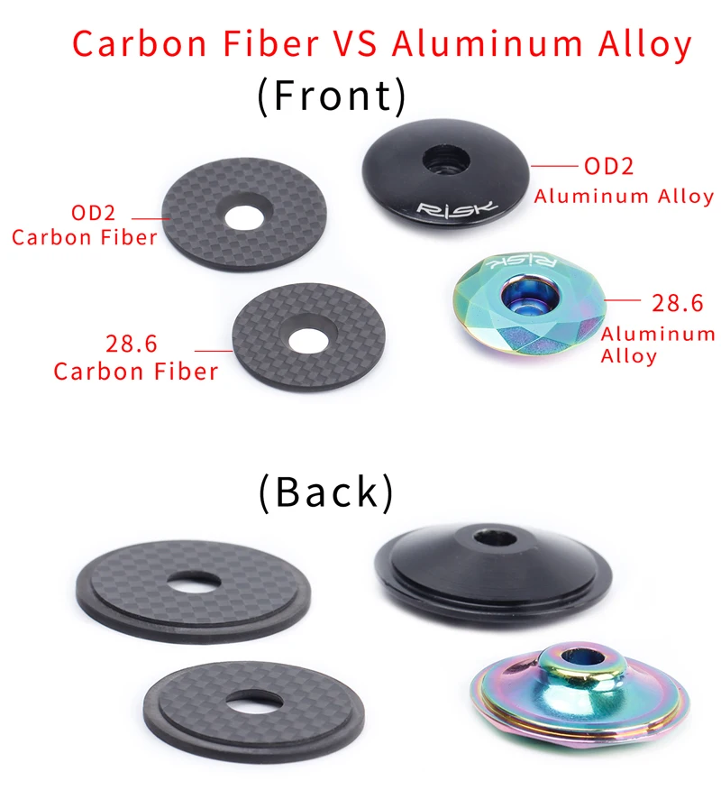 Риска углеродного волокна гарнитура колпачок стержня Кепки для Велосипедный вынос руля Топ Кепки W/Титан Ti болты винт для 28,6/31,8 Шток Вилки трубки