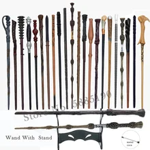 5 pçs/pçs/set varinhas mágicas cosplay dumbledore hermione ron sirius luna mcgonagall varinha de núcleo de metal com varinha mágica ficar sem caixa