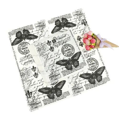 Декупаж стол бумажные салфетки элегантная ткань винтажное полотенце цветок Марка с бабочкой день рождения Свадебная вечеринка домашний красивый декор - Цвет: as pic