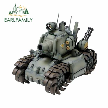 

EARLFAMILY 13cm x 12.7cm for Metal Slug Tank Car Stickers Personality DIY Laptop Refrigerator Scratch-proof Waterproof Decal