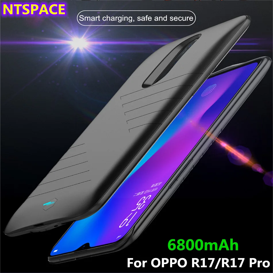 6800 мАч Расширенный телефон Батарея Мощность чехол для OPPO R17 Портативный банка oppo