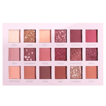 

New 18 Colors Nude Glitter Eyeshadow Matte Shimmer Palette Long Lasting Waterproof Mineral Powder Eye Shadow Makeup Cosmetic Kit