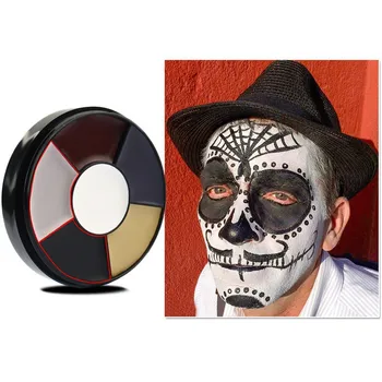 

6 Colors Halloween Costumes Paint Flash Tattoo Face Body Painting Art Use In Party Fancy Dress Cosplay
