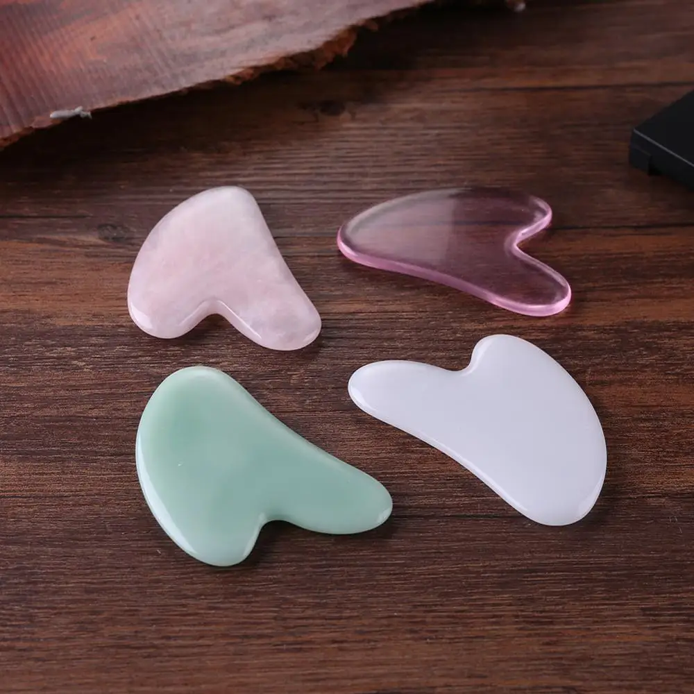 Natural Jade Stone Guasha Board Body SPA Relax Scraping Massager Tools Skin Massage Stress Pain Relief Scraper | Красота и здоровье