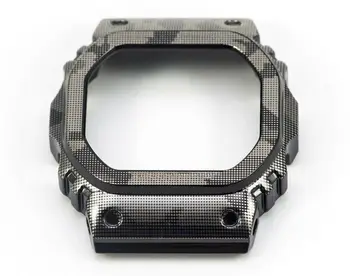 

DW5600 GW-M5610 Stainless Steel Black Camouflage Watch Set Watchband Bezel/Case