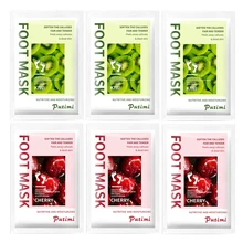 PUTIMI 6Pack Foot Peeling Mask Exfoliating Foot Mask Spa Socks Remove Dead Dry Skin Heels Exfoliation for Feet Mask for Legs