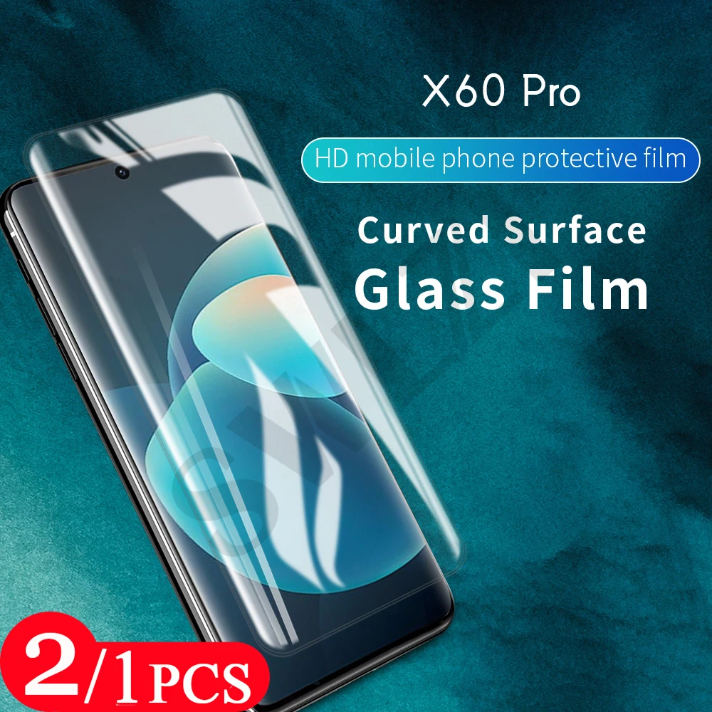 

2/1Pcs UV Glass for vivo X50 iQOO 5 pro NEX 3 3S phone screen protector X60 pro plus tempered glass protective film smartphone