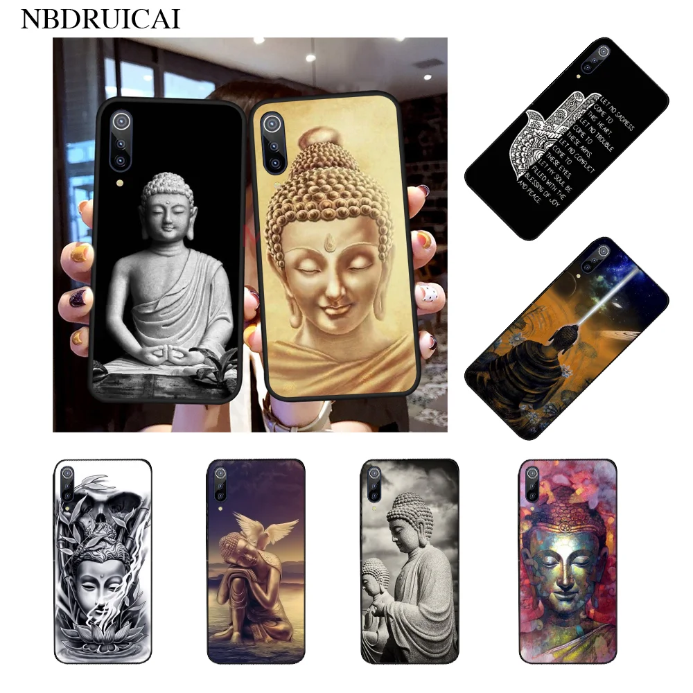 

NBDRUICAI Buddha budha Black Soft Shell Phone Case Capa for Xiaomi 8 9 se 5X Redmi 6pro 6A 4X 7 5plus note 5 7 6pro
