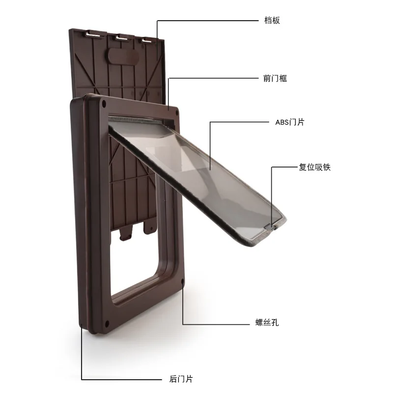 Pet supplies pet door dog cat hole big dog door free access control switch