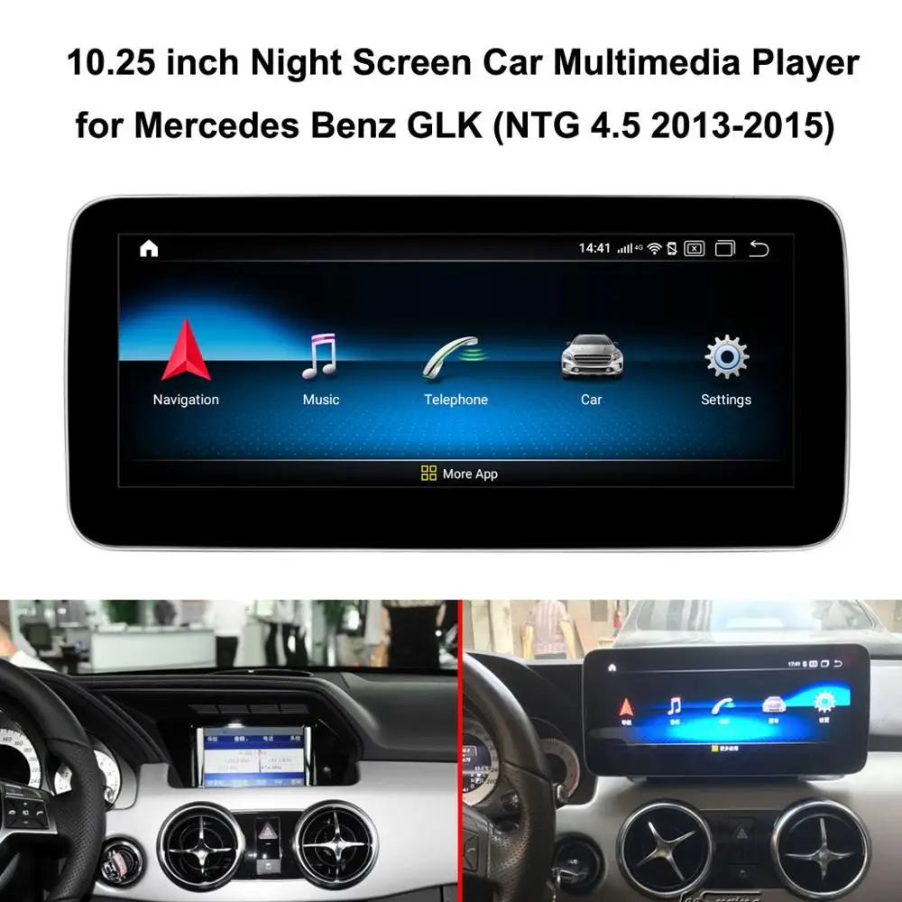 Обновленный оригинальный автомобильный экран специально для Mercedes Benz GLK 300 NTG 4 5/4 0
