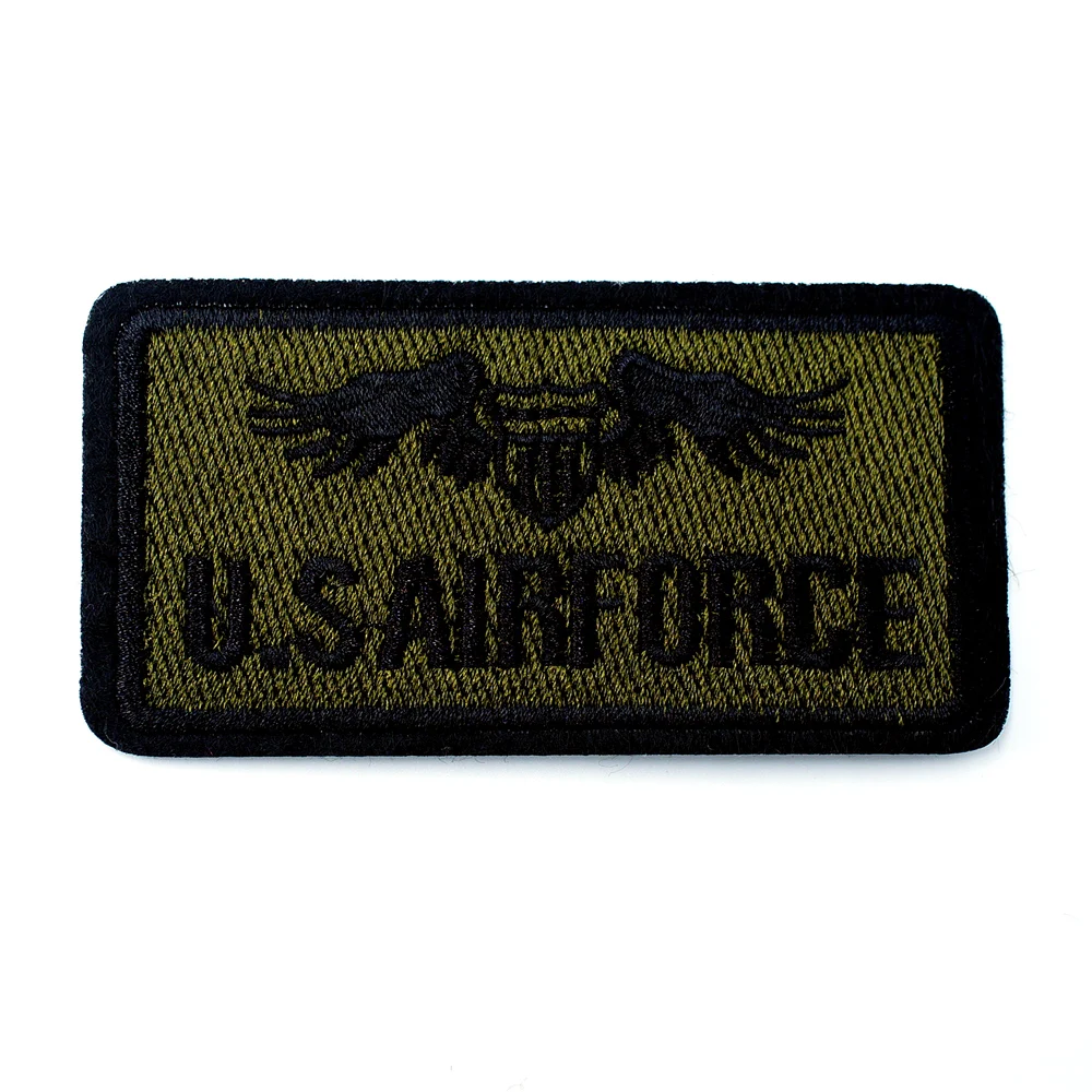 U.S AIRFORCE Size:4.5x9.0cm Badges Iron On Patches Badge Embroidery Patch Applique Clothes Clothing Sewing Supplies Decorative | Дом и сад