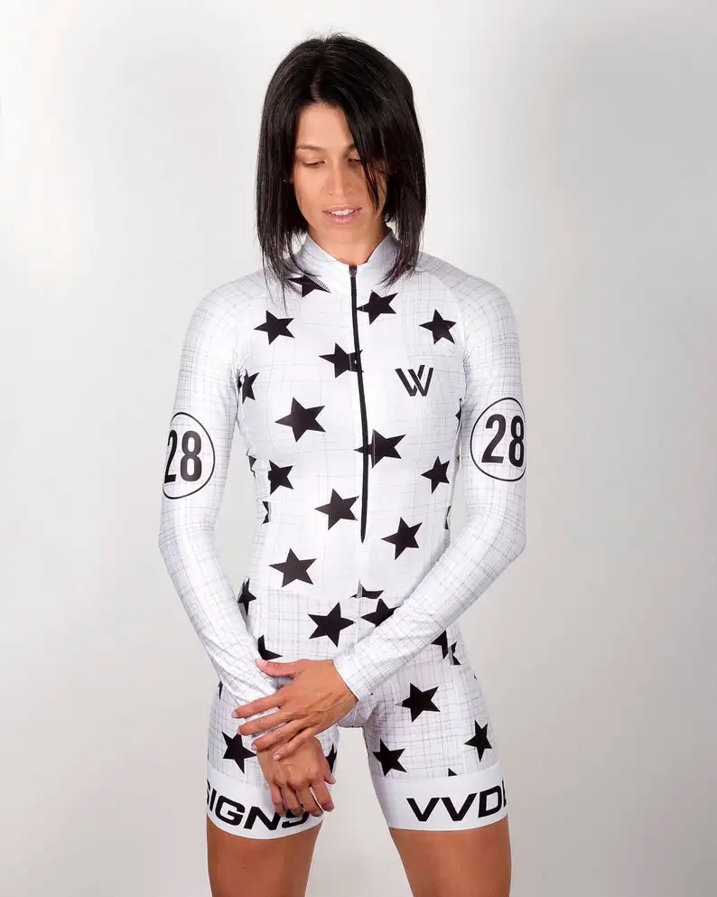 Pro Team триатлон костюм женский Велоспорт Джерси наборы Uniforme с длинным рукавом Skinsuit комбинезон Ropa Ciclismo купальники Mujer Trisuit - Цвет: triathlon3