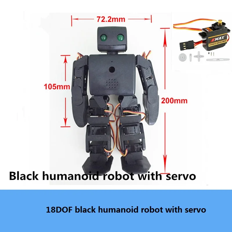 DIY 18DOF Biped Humanoid Робот 3D Печатный ViVi многофункциональная Роботизированная рама
