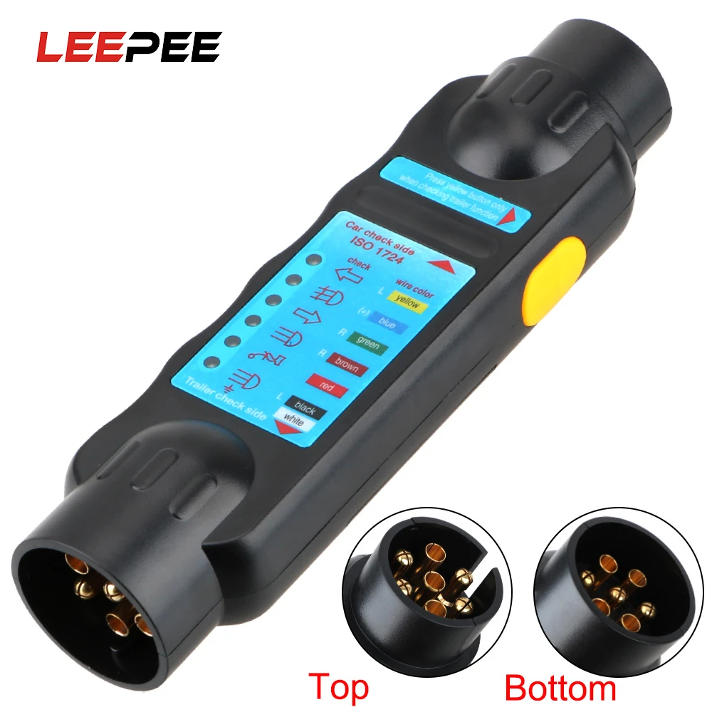 Trailer Tester Caravan Towing Tow Bar Light Wiring Plug Socket