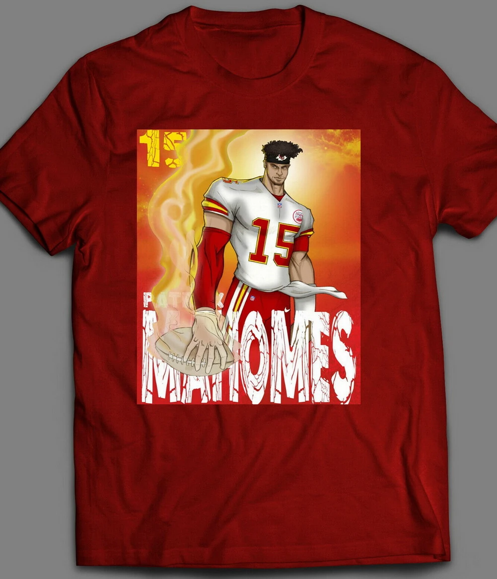 CHIEFS PATRICK MAHOMES ARROWHEAD **OLD SKOOL CUSTOM ART** Mens T-Shirt * CHIEFS PATRICK MAHOMES ARROWHEAD **OLD SKOOL CUSTOM ART** Mens T-Shirt *