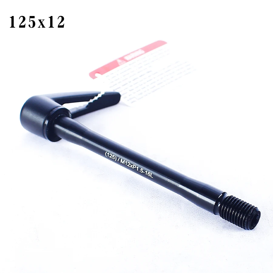 Bicycle Quick Release Thru Axle, Aluminum Rear Wheel Skewer, MTB Frame, 180x12mm, 125x12mm, 125x15mm