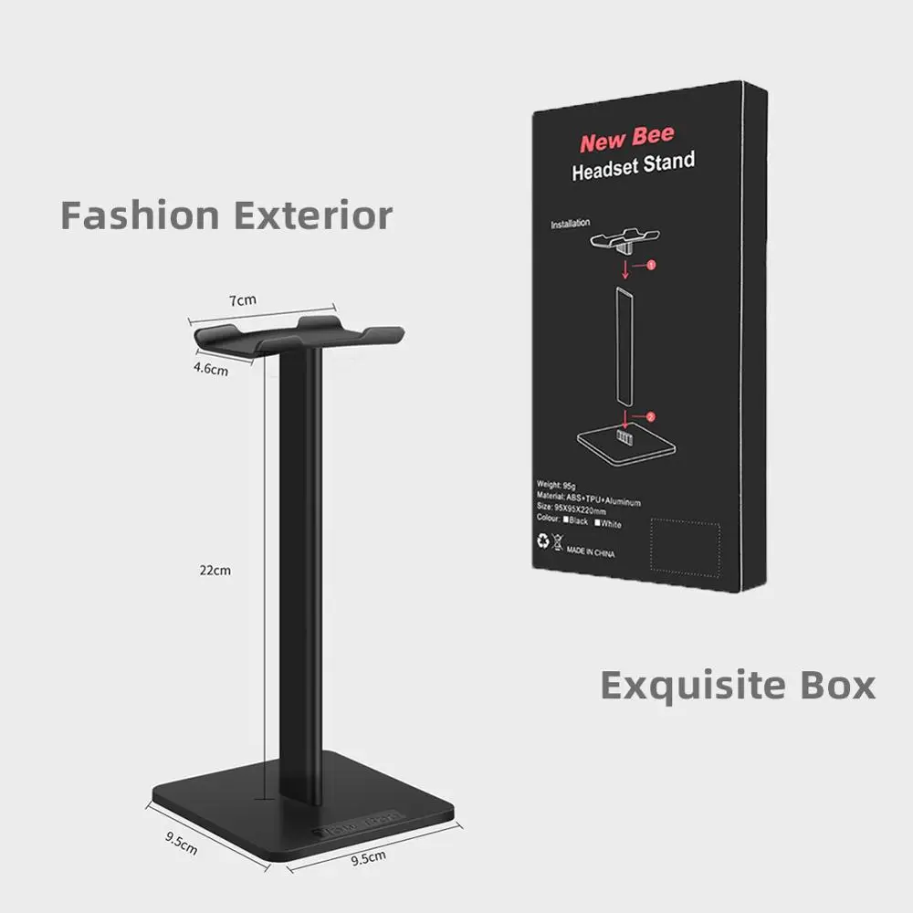 EarTlogis Headphone Stand Earphone Holder Rack Hang Non slip Universal Headset Hanger For All Size Headphones