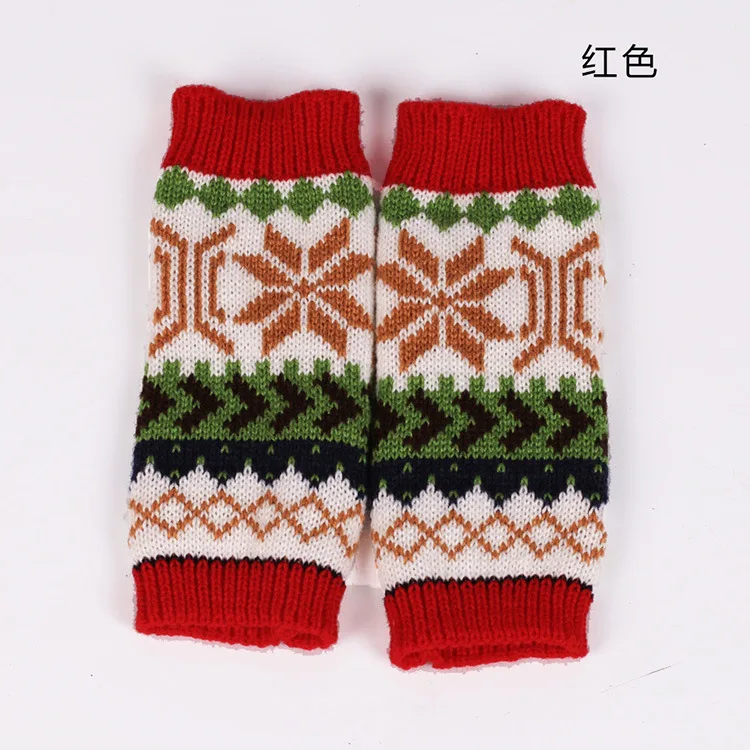 AliExpress новые стильные полупальчиковые вязанные перчатки компьютерные перчатки Снежинка узор теплые перчатки женские сенсорный экран