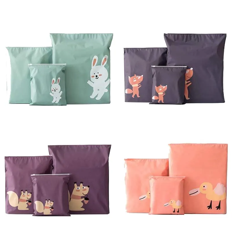 Cute Animals Printed Storage Bag Mini Waterproof Travel Clothes Luggage Kids Toy Shoe Laundry Lingerie Cosmetics Organizer Pouch