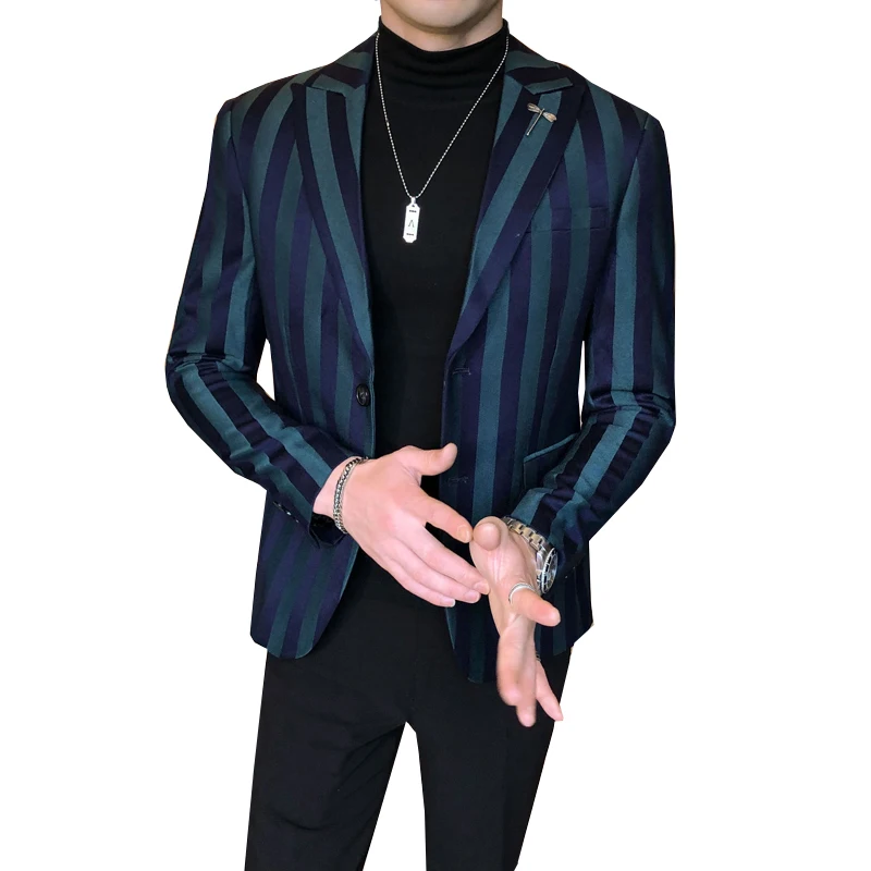 mens striped blazer vintage