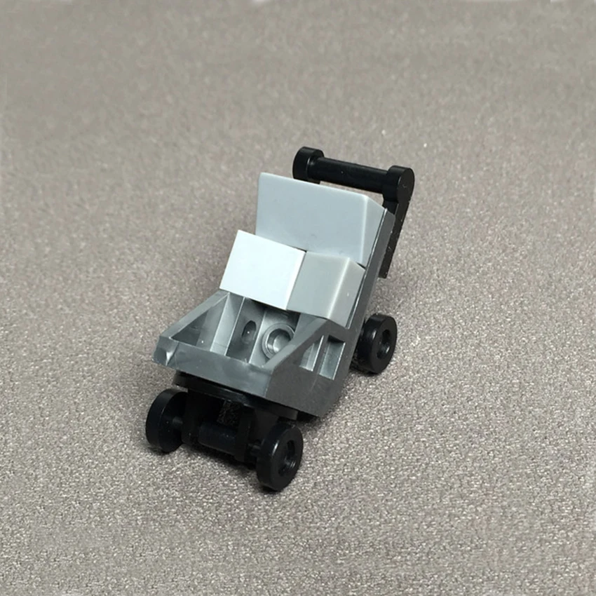 New Legoeds City Figure Accessories Building Blocks Baby Trolley Baby Bottle Car MOC Brick Set DIY Kits Toys For Children (12)
