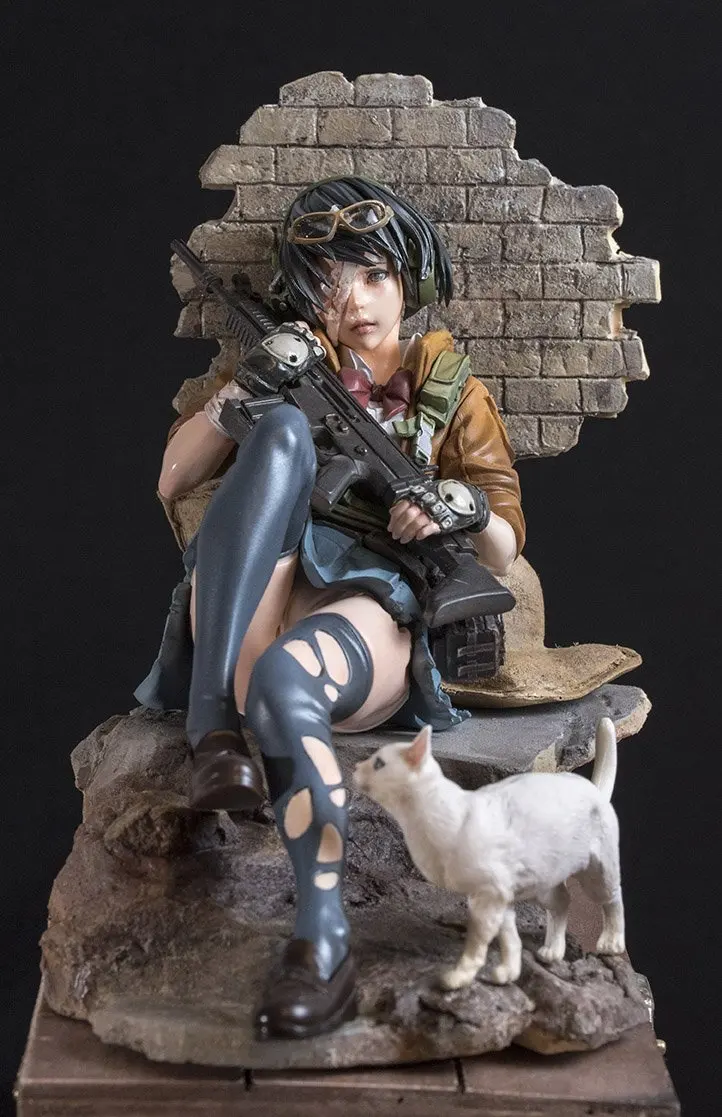 Набор для гаража Неокрашенная модель из смолы Xiaoxiang Cat Girl | Игрушки и хобби